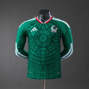 México Copa Do Mundo I 2026 Masculina (Manga Larga) Versão Jogador