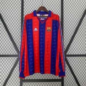 Barcelona I 96/97 Masculina (Retrô) Manga Larga