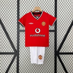 Manchester United I 00/01 Conjunto Infantil (Retrô)