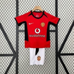 Manchester United I 02/04 Conjunto Infantil (Retrô)