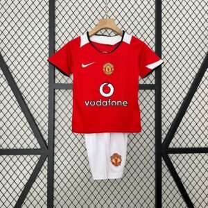 Manchester United I 05/06 Conjunto Infantil (Retrô)