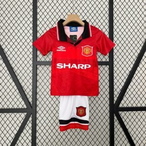 Manchester United I 94/96 Conjunto Infantil (Retrô)