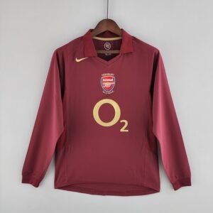 Arsenal I 05/06 Masculina (Retrô) Manga Larga